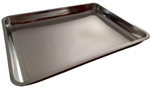 Bandeja de Horno Profesional en Acero Inoxidable - Antiadherente y Resistente - Tamaño 45x35x4,8 cm - Ideal para Hornear y Servir